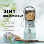 3-in-1 Portable Dog Water Bottle & Food Container with Waste Bag Dispenser - Image 4