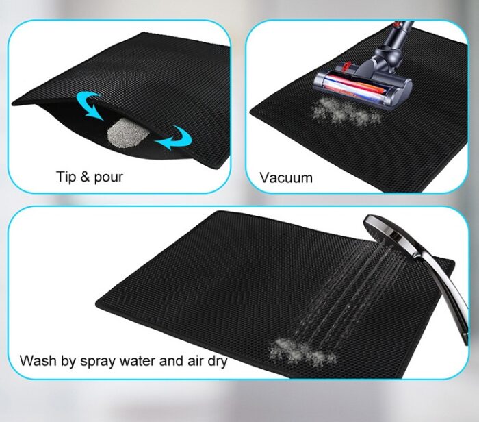 Waterproof Honeycomb Cat Litter Mat – Anti-Tracking & Easy Clean - Image 2